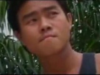 Asian teen gets naughty in the pool