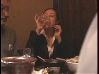 Asian babe gets wild in an elevator