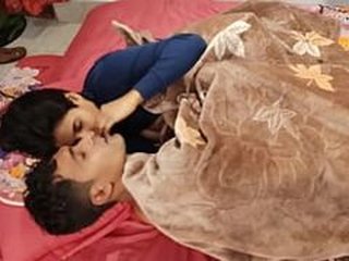 Insatiable desi men have a lewd threesome MFF with their slutty sister